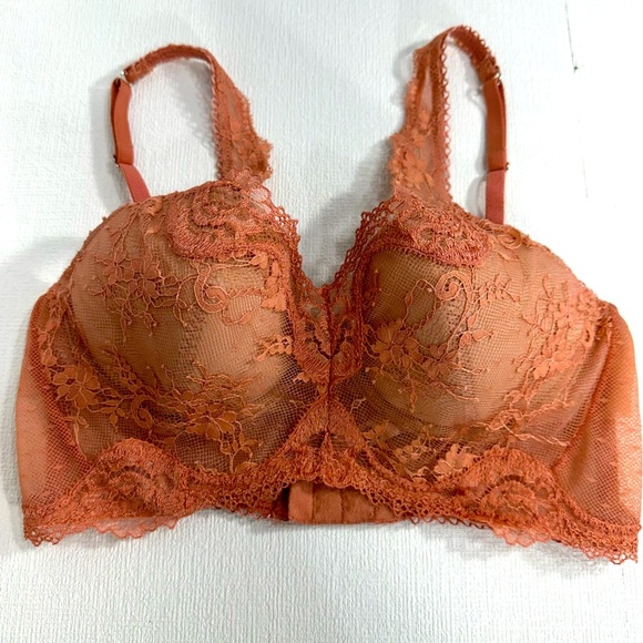Victoria's Secret dream angels lined demi lace bralette brown size 32D - Picture 1 of 8